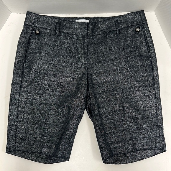 NWT Ann Taylor LOFT Marisa 10” Shimmer Shorts Size 4 - Picture 1 of 4